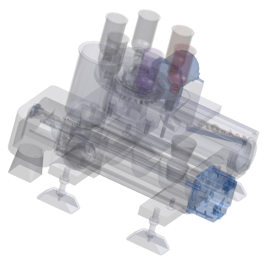 原料混合装置设备3D模型
